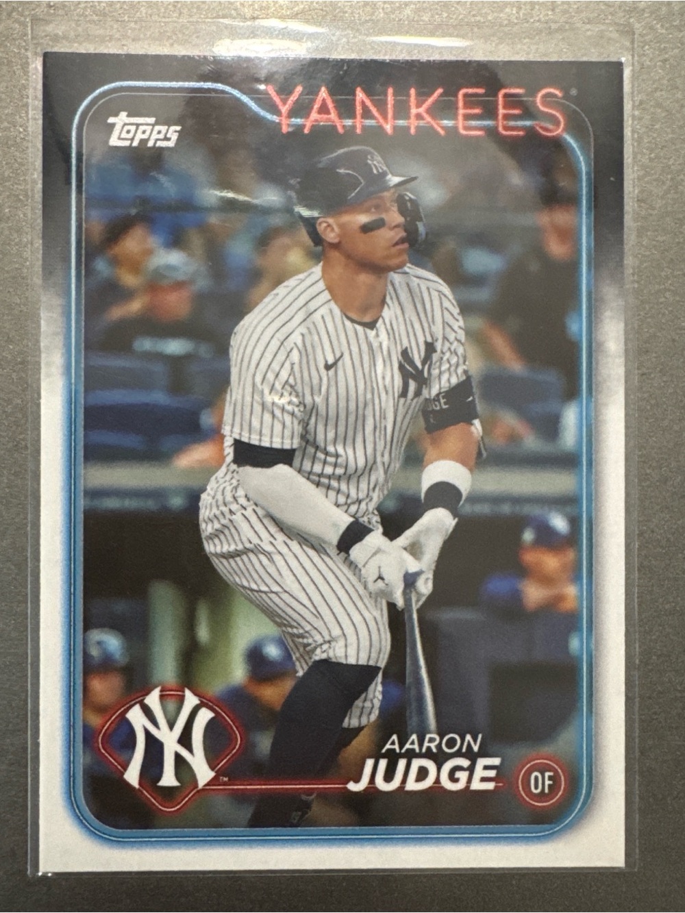 Topps Aaron Judge Record Card — White & Navy